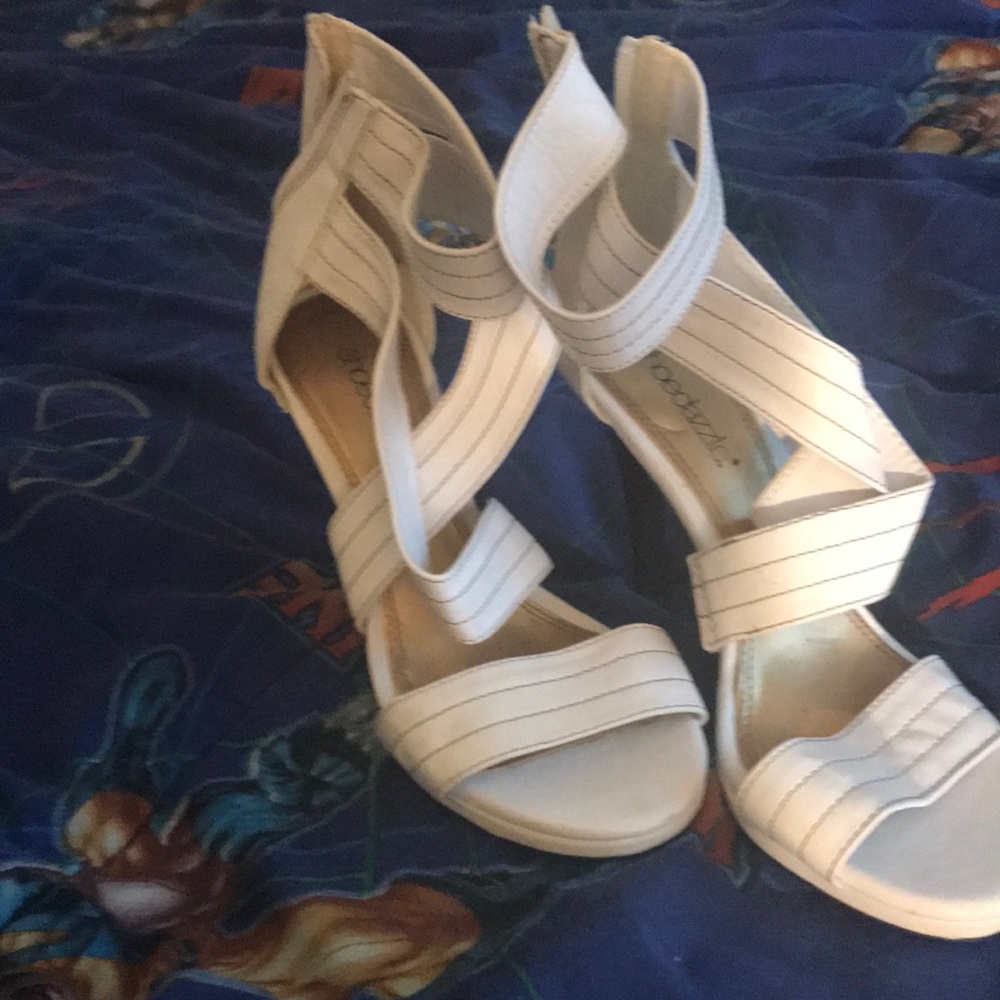 White sandals